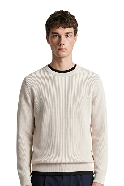 ANTHONY JACKSON Premium Cotton Ribbed Knit Sweater Giordani