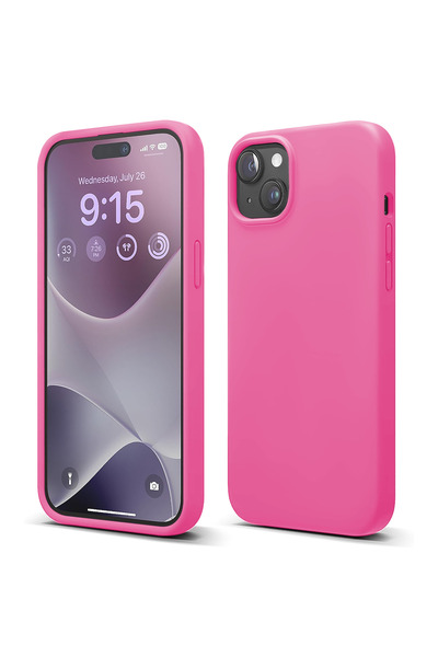 Casey Studios iPhone 15 Plus Silicone Case, with Microfiber, Slim, Protective...