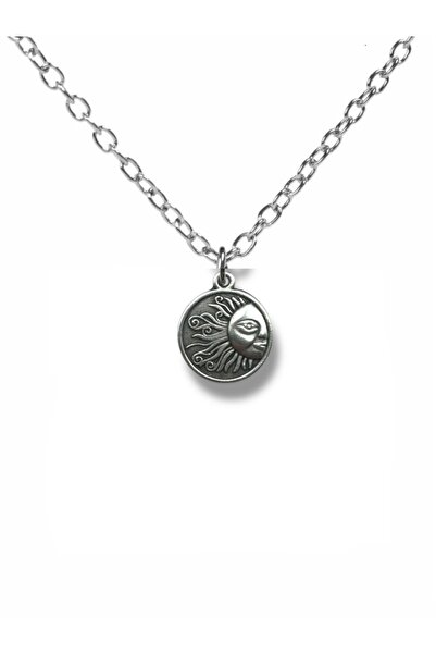 Herşey Nota Unisex Necklace with Half Sun Figure |   Minimalist Design with 6...