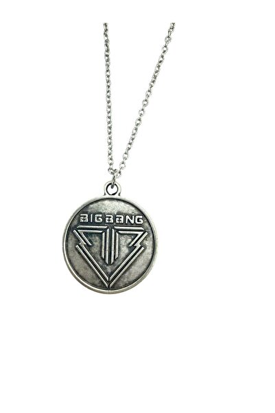 Herşey Nota K-Pop Bigbang Music Group Metal Necklace – 60cm Zamak Plated Unis...