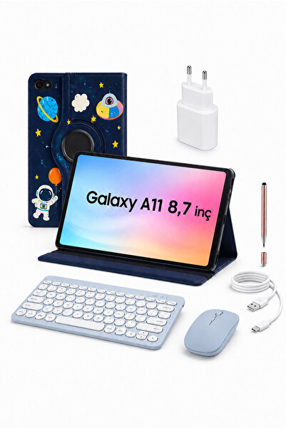 Samsung Galaxy Tab A11 4GB 64GB 8,7' TABLET+KILIF+KLAVYE+MOUSE+ŞARJ ALETİ(KAL...