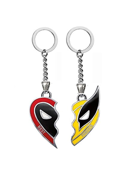 Herşey Nota Deadpool & Wolverine Best Friends Sevgili Çift Arkadaşlık Anahtarlık