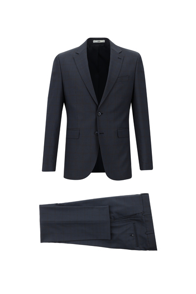 Kiğılı 7 Drop Slim Fit Slim-Fit-Anzug mit Karomuster