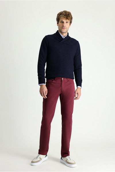 Kiğılı Regular Fit Standard Cut Lycra Canvas / Chino Trousers