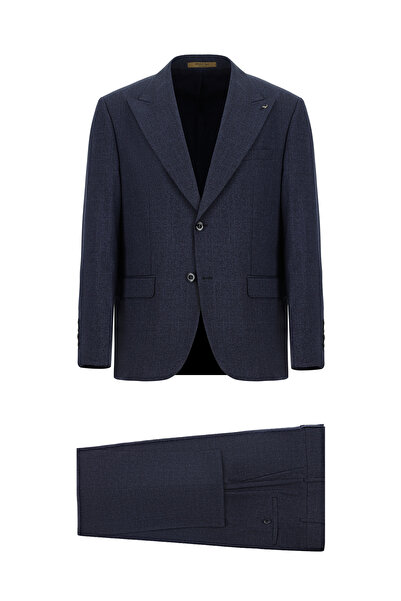 Abdullah Kiğılı 4 Drop Relaxed Fit Relaxed Fit Wool Patterned Suit