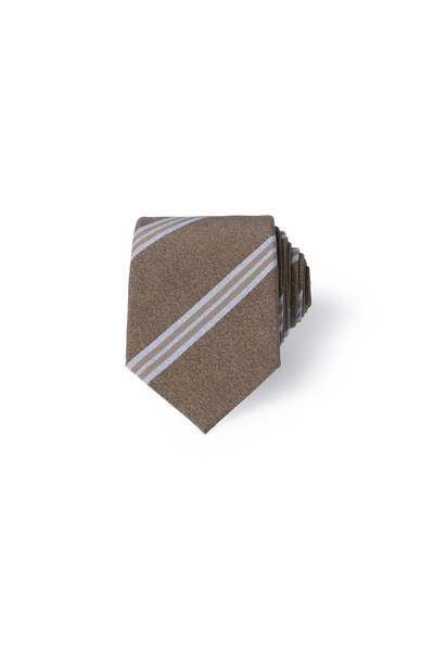 Abdullah Kiğılı Striped Silk Tie