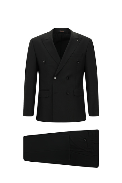 Abdullah Kiğılı 8 Drop Long Slim Fit Long Slim Fit Wool Piece Suit Set
