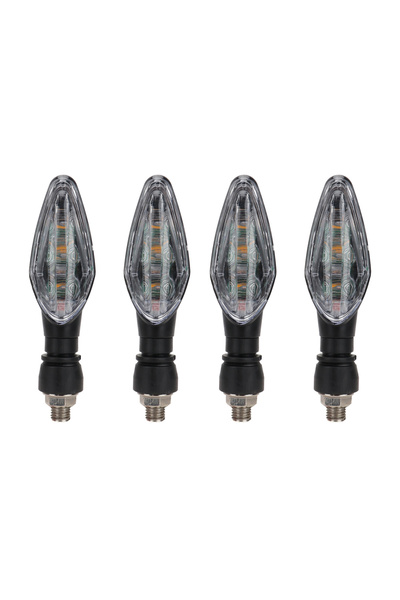 Choice 4 قطع 4 قطع من مصابيح إشارة الانعطاف LED للدراجات النارية مقاومة للماء...