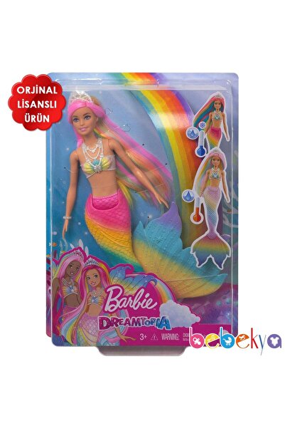 Barbie Orjinal Color Reveal Renk Değiştiren Sihirli Denizkızı Dreamtopia Bebe...