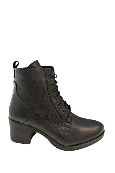 Castle Black Yldz-92159-1 Women's Genuine Leather Classic Boots Black