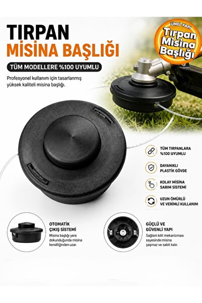 MIKE MK0039 M10x1.0 mm Tırpan Misina Başlığı Otomatik Tüm Modellere Uyumludur...
