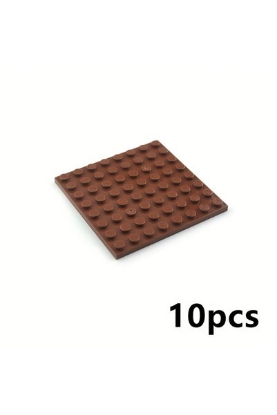 Choice6 10 قطع من قواعد بناء متوافقة مع 41593، لوح رفيع مقاس 8×8، قطع بناء لل...