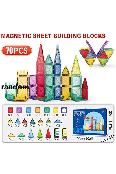 Choice4 70PCS Magnetic Tiles for Kids Ages 3-5 4-8 Magnet Toys for 3 4 5 6 7 ...