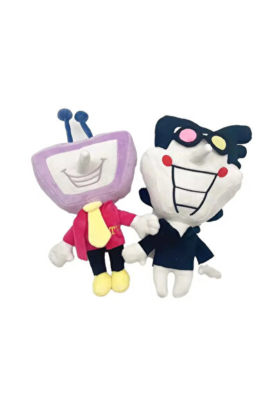 Choice1 2 PCS New Cartoon Figure TV Dolls Deltarune Spamton Tenna Plush Toys ...