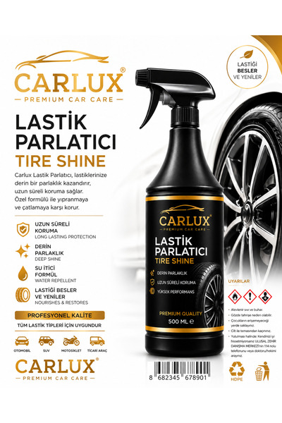 carlux LASTİK PARLATICI VE KORUYUCU 500 ML