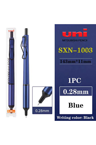 Choice 1 pc Blue 0.28mm Uni SXN-1003 JETSTREAM EDGE Ballpoint Pens Ultra-fine...