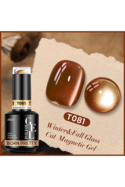 Born Pretty Glass Beads Cat Magnetic Gel/Kedi Gözü Kalıcı Oje-15ml(T081)
