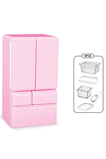 choice2 Pink Party Decor Miniature Fridge - Double Door Tiny Refrigerator Mod...
