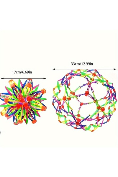 Choice1 17cm Rainbow Stress Ball for Kids - Colorful Expandable Fidget Toy, D...