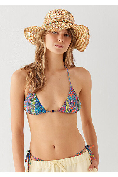 Mavi Pălărie de paie bej cu detalii din mărgele 1913774-70185