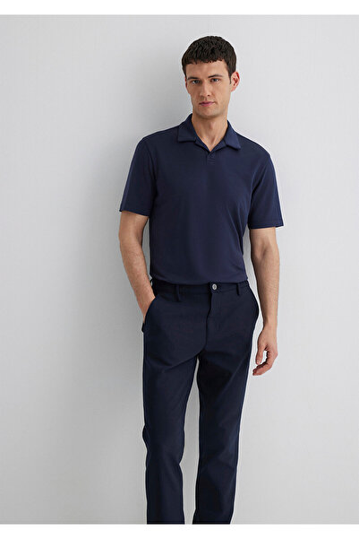 Mavi Soft-Premium Dunkelblau (TENCEL) ™ Modal-Mischgewebe Polo-T-Shirt Regula...