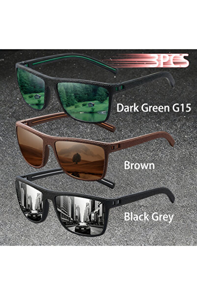 Choice9 3PCSF566-3 3PCS Vintage Fashion Sunglasses Set Colorful Stripes Leisu...