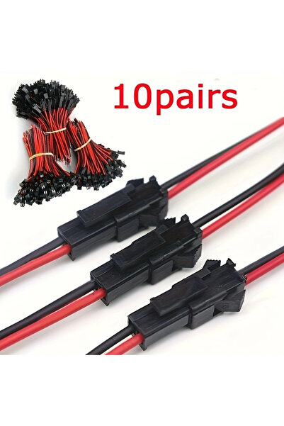 Choice 10 pair 10 Pairs 2Pin Plug Socket Male To Female Wire Connector LED St...