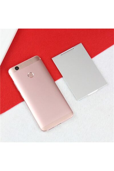 Choice1 98x68mm Aluminum Folding Mirror Pocket Mini Portable Makeup Mirrors T...