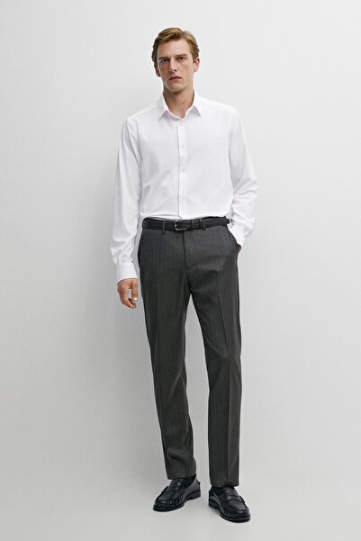 Massimo Dutti Esnek slim fit gömlek