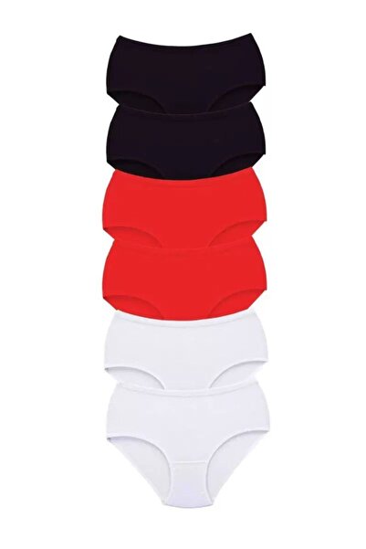 Generic Brand 6 Pieces Tutku Women's High Waist Bato Thick Rubber Panties S13...