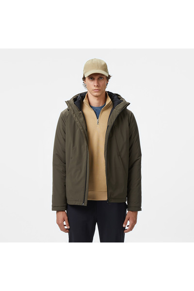 Lacoste Erkek Kapüşonlu Haki Mont