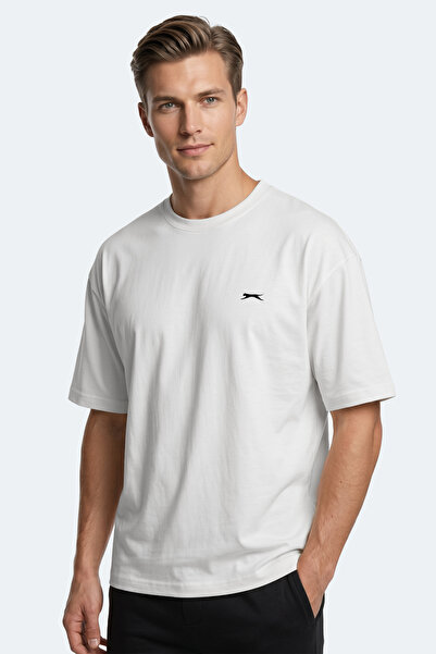 Slazenger Ανδρικό λευκό μπλουζάκι KEANE Oversize