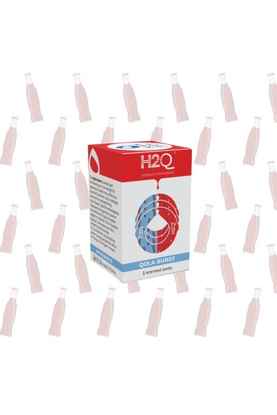 H2Q Flavor Scented Pods, 3-Pack, Refill Pods for Water Bottles, Sugar-Free, 0 Calorie, Air-Scent Hydration, Compatible with all Bottle Types, for Kids & Adults