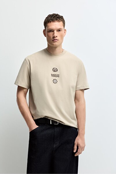 LEFTIES İşlemeli t-shirt