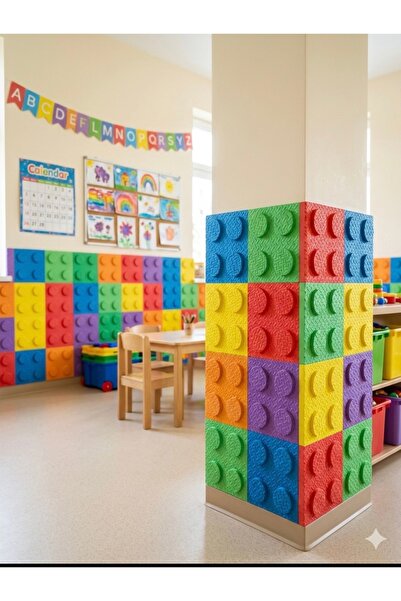 AFFECTİONE LEGO DUVAR KORUMA KENDİNDEN YAPIŞKANLI EVA MALZEMEDEN ( 10 adet ka...