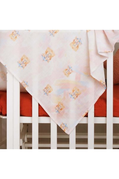 HAFY BABY Organic cotton, amusement park patterned muslin cover