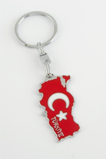 ZERO LAND Gldisptm Moon Star (91543) Metal Keychain-Red