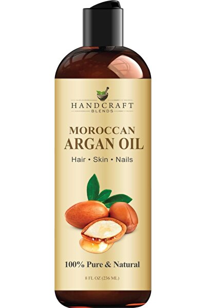 handcraft Blends Moroccan Argan Oil - 8 Fl Oz - 100% Pure and Natural
