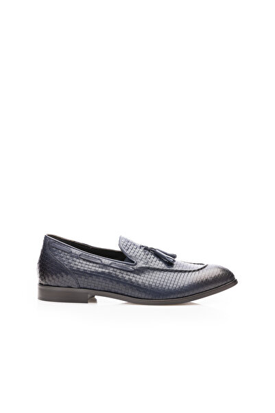 UrbanShoes Pantofi eleganți bărbați din piele naturală, Leofex - 588-1 Blue Box
