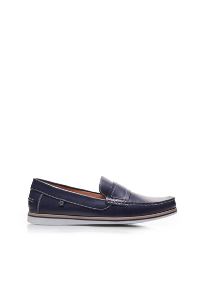 UrbanShoes Mocasini barbati din piele naturala, Leofex - 946 Blue Box