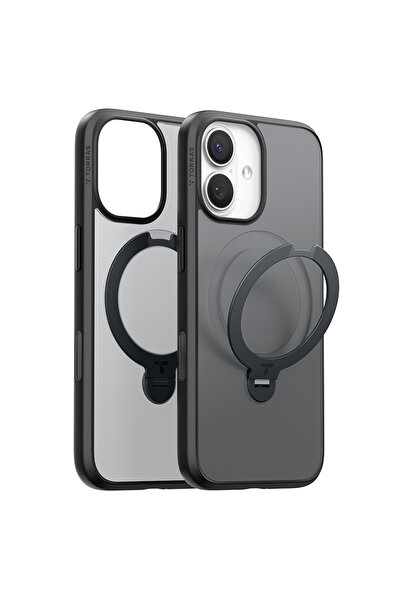 Stef's Cat Husa pentru iPhone 17, Stef's Cat, Ostand Spin MagSafe Series, negru