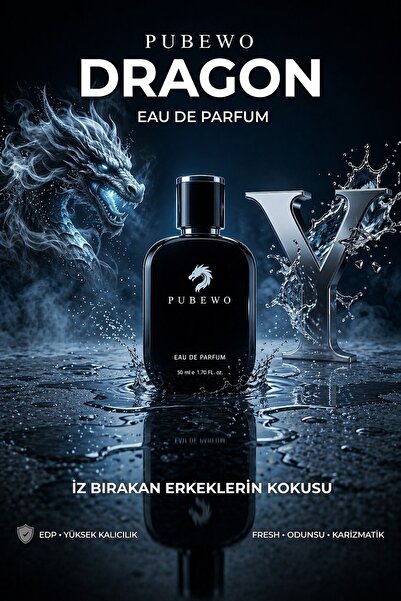 Dragon Y Erkek Parfüm EDP 50 ml – Yüksek Kalıcılık, Fresh & Odunsu Karizmatik Koku (Y Tarzı)