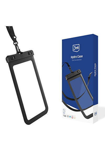3MK Waterproof Case Hydro - PVC + ABS, Universal, IPX8, Up to 7" - Black