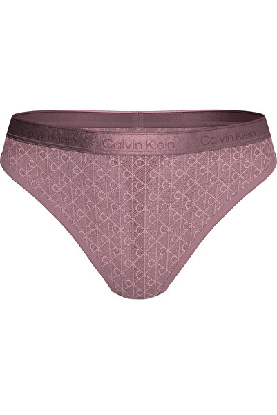 Calvin Klein Kadın Logo Detaylı Pembe Tanga