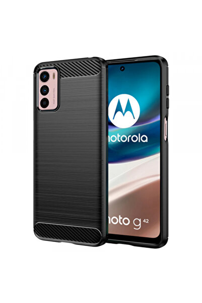 Stef's Cat Case for Motorola Moto G42, Stef's Cat, Carbon, Black