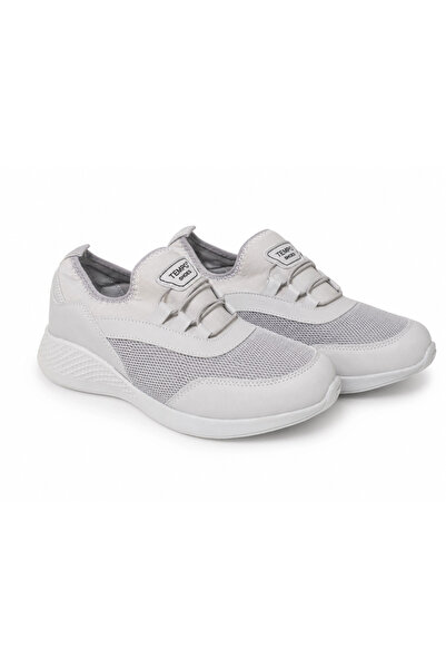 Bitmedeniste Women's Gray Casual Sports Shoes Comfortable Sole Lightweight Sn...