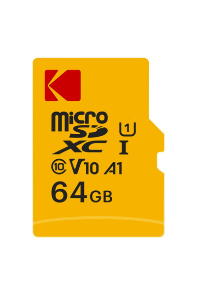Kodak Card Memorie microSDXC Kodak, 64Gb, Clasa 10/ UHS-1 U1, Cu Adaptor EKMS...