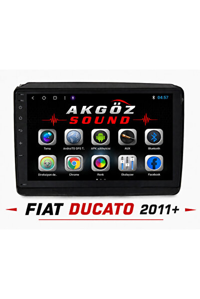 AKGÖZ SOUND إطار الوسائط المتعددة FIAT DUCATO 2011+ في مقابس 9 بوصة
