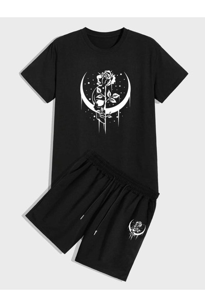 bellanova Silatrend Unisex Oversize Shorts Set Short Sleeve T-Shirt Comfortab...
