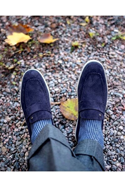 TerziAdemAltun Italian Style Internal and External Natural Leather Suede Men'...